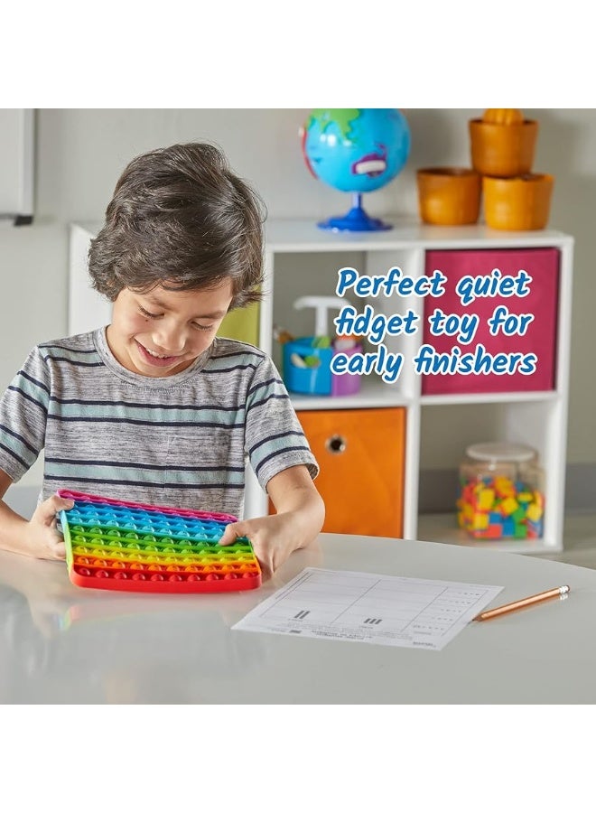 hand2mind hand2mind Hundred Board Sensory Bubble Popper, Pop Fidget Toys for Kids, Multiplication Board, Math Manipulatives Kindergarten, Fine Motor Toys, Fidgets for Classroom, Calm Down Corner Supplies - Image 5