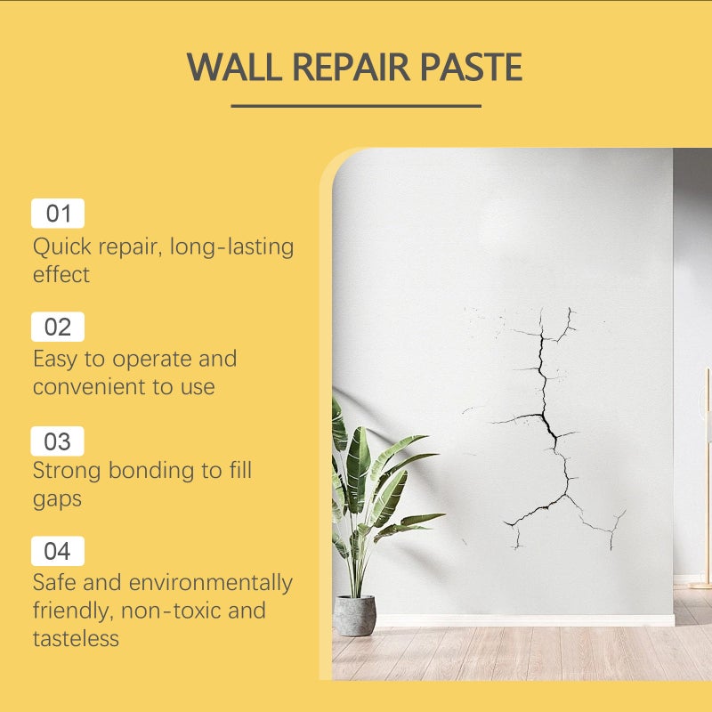 Jue Fish Wall Crack Filling Paste Wall Defects Scratches Dents Cracks Nail Hole Filling Wall Repair Paste - Image 5