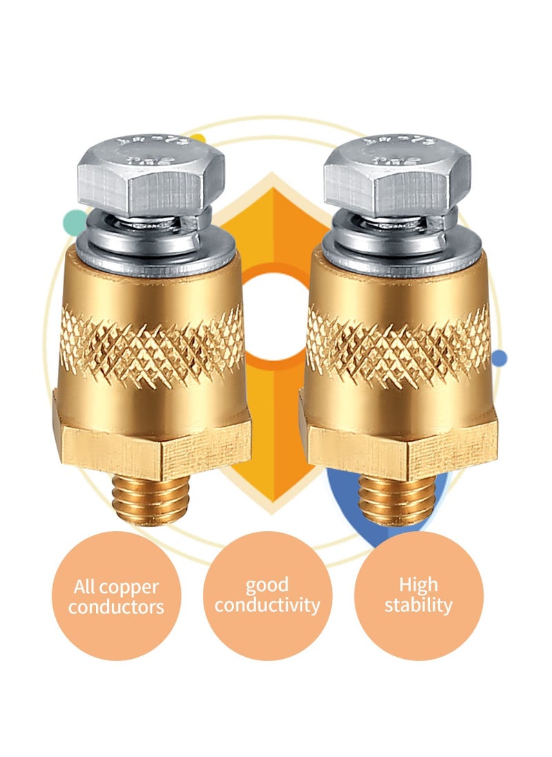 Generic - Battery Terminal Connectors Set - M8 Side Post Bolt Adaptor for Enhanced Charging, Compatible with Various Accessories, Ideal for Top Threaded Terminals - Image 1