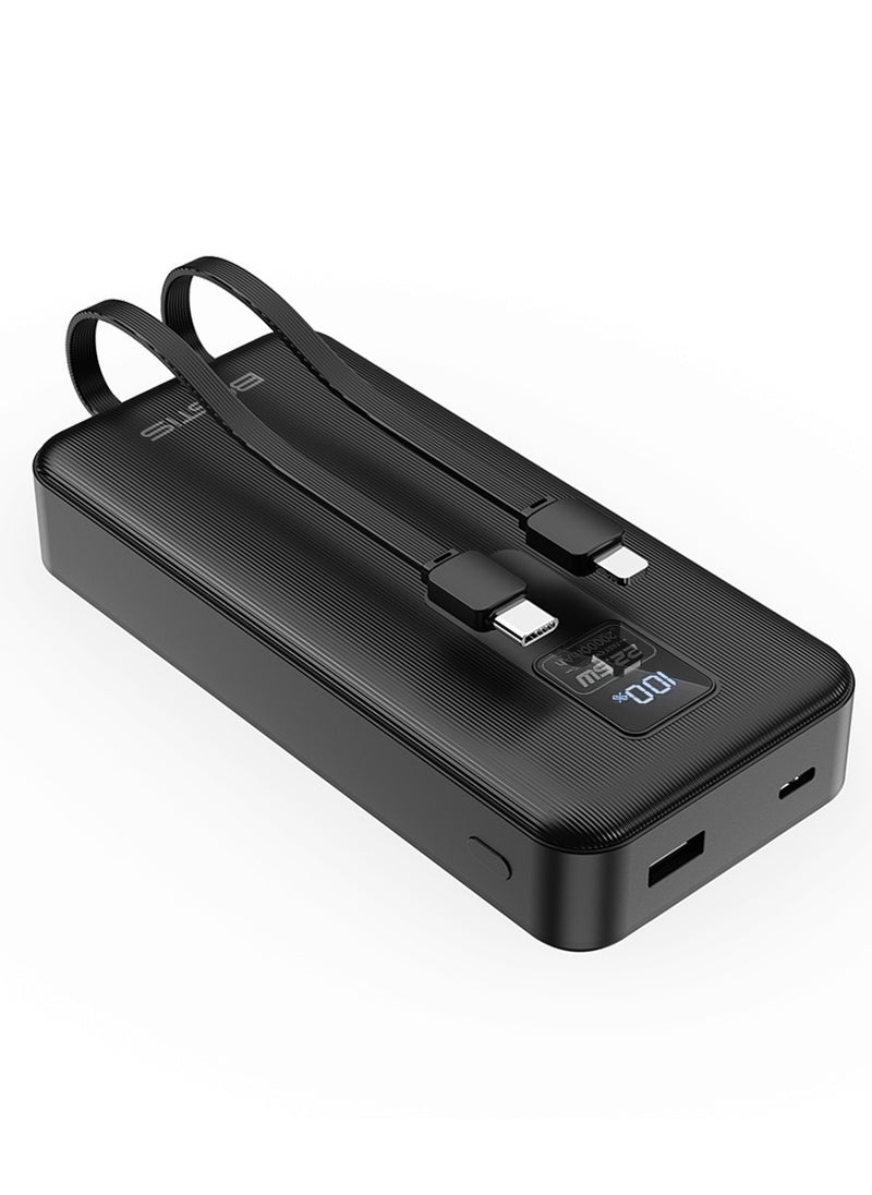 BESTIS - 20000mAh High-Speed Charging Technology Powerbank(PowerCore 22.5W, Built-In USB-C Cable And Lightning Cable) - Image 1
