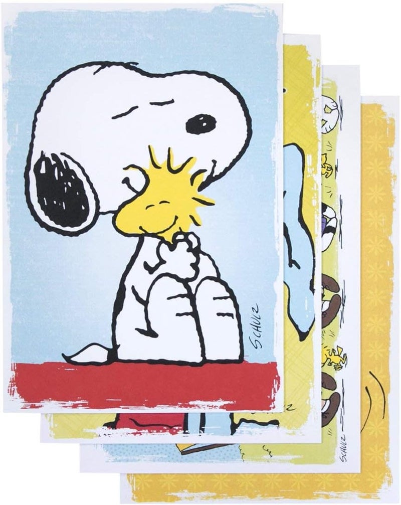 DaySpring  Peanuts  Encouragement  4 Design assortment with Scripture  12 Premium Boxed Cards  Envelopes 74870