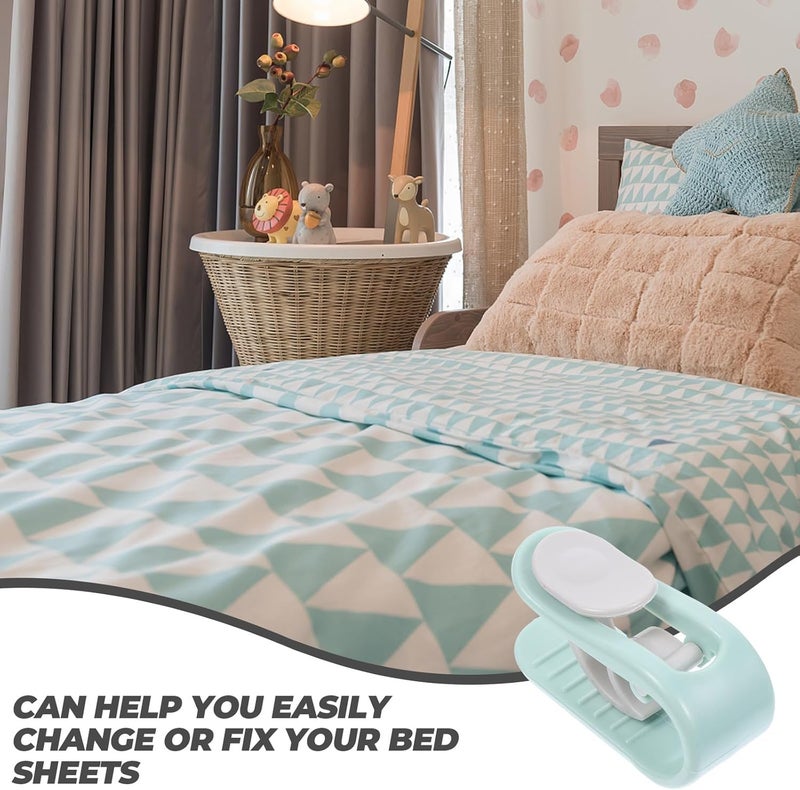 No Pin Quilt Fixer and Anti-Slip Bed Quilt Clamps for Sheets and Blankets Multi-use Invisible Fasteners for Bedding Accessories - Image 2