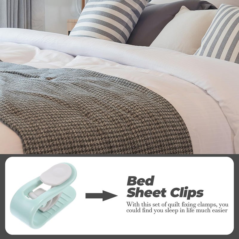 No Pin Quilt Fixer and Anti-Slip Bed Quilt Clamps for Sheets and Blankets Multi-use Invisible Fasteners for Bedding Accessories - Image 5