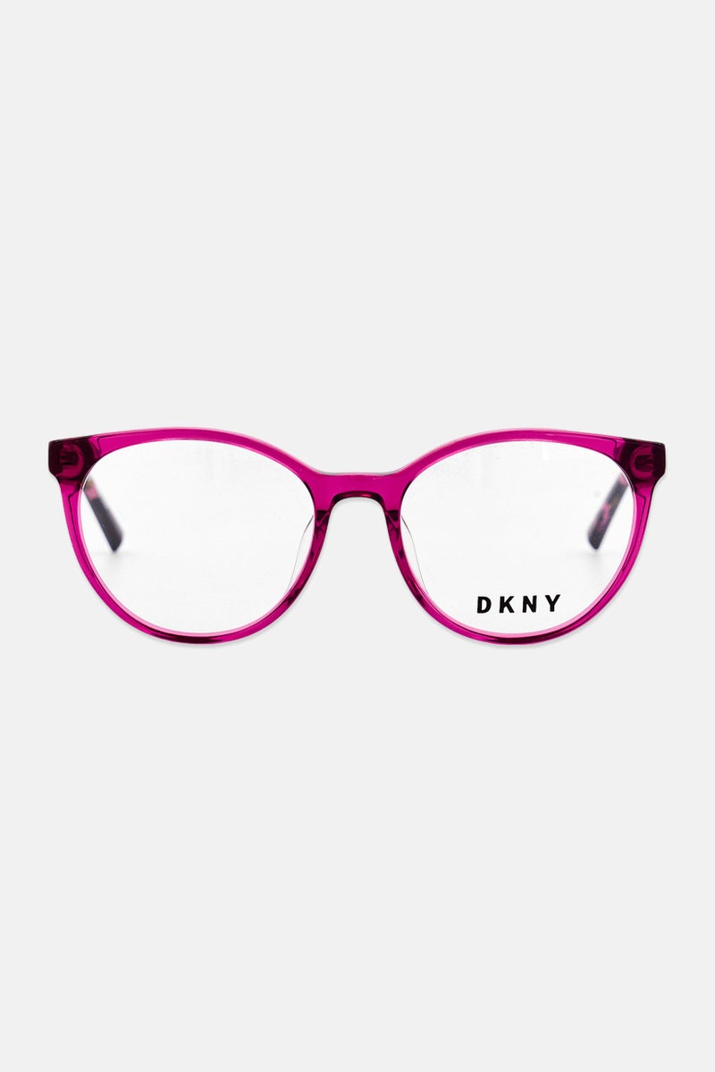 DKNY Women DK5037 Round Eyeglasses,Purple - Image 1