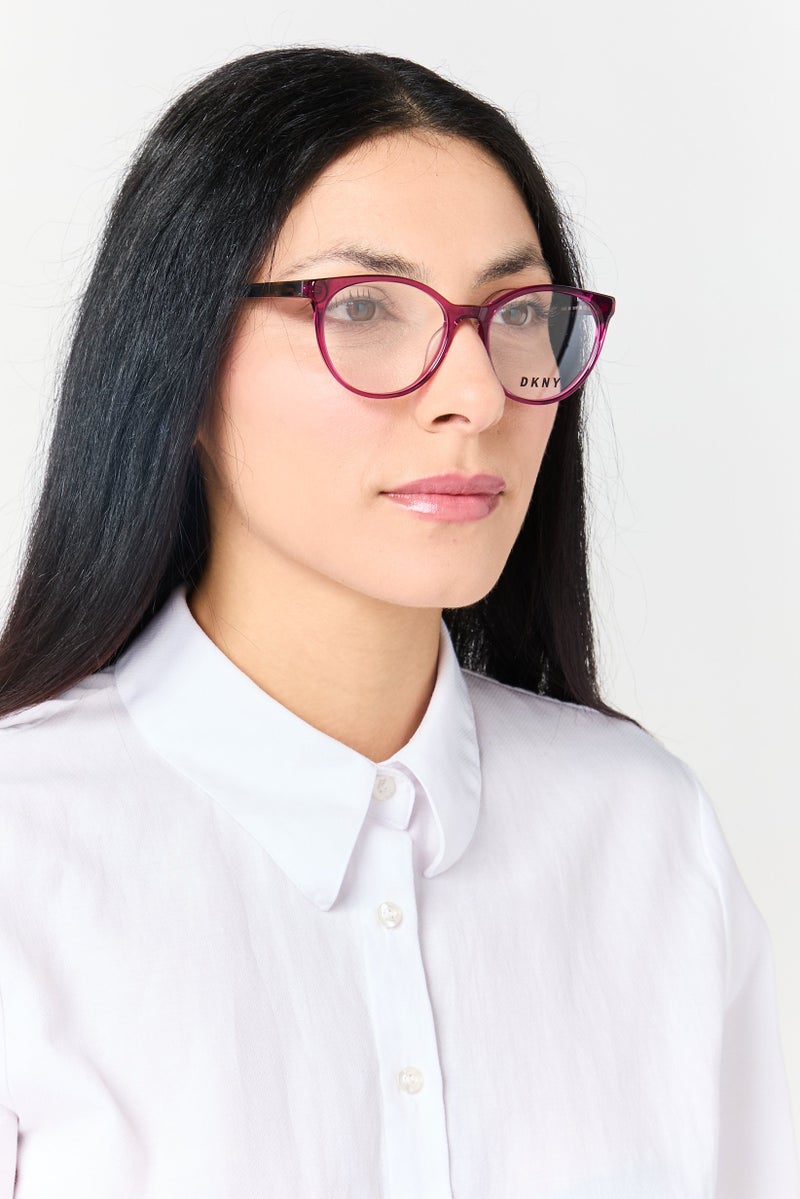 DKNY Women DK5037 Round Eyeglasses,Purple - Image 2