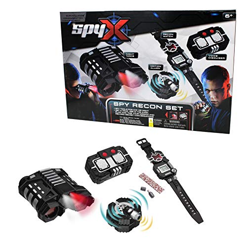 SpyX Recon Set - Includes Night Nocs + Voice Disguiser + Recon Watch + Motion Alarm. Perfect for Your Next Recon Mission and an Awesome Addition for Your spy Gear Collection! - Image 1