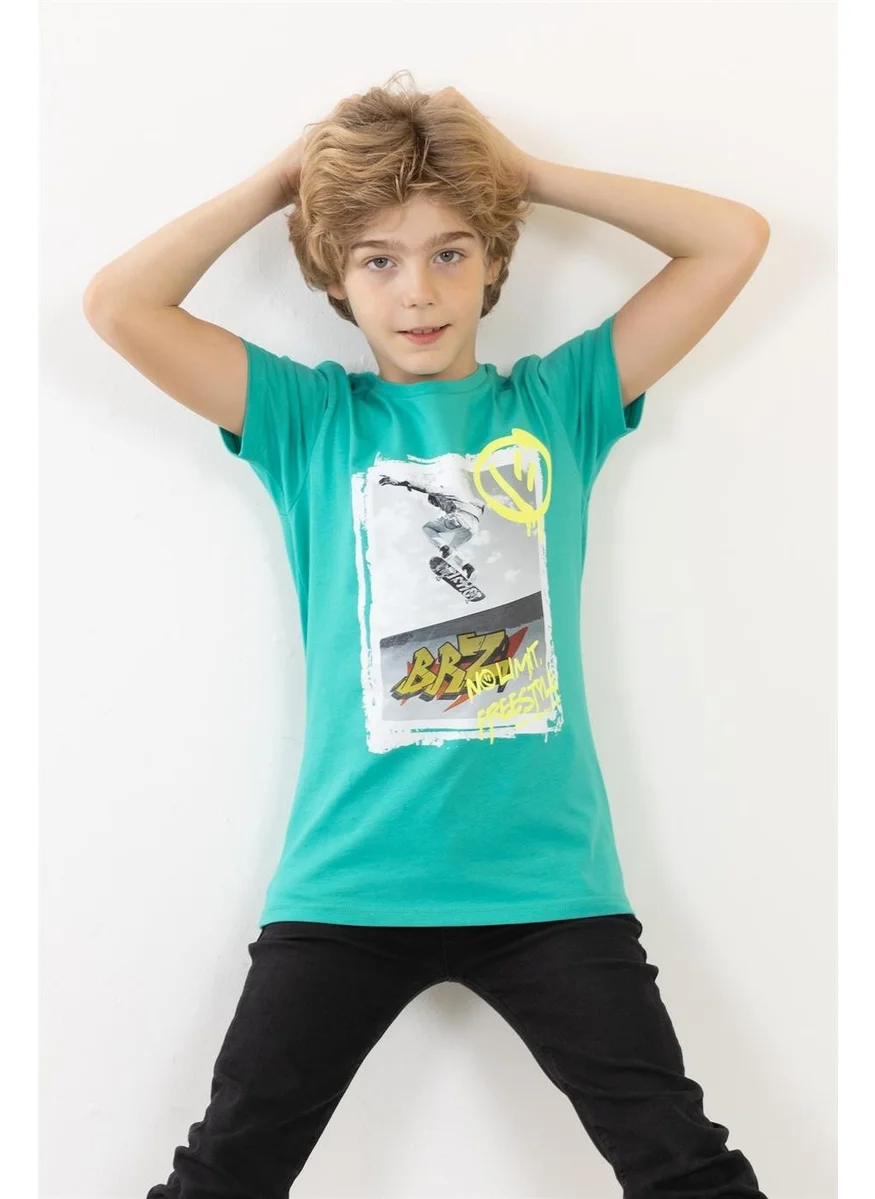 BRZ Collection Boy Printed Short Sleeve T-Shirt