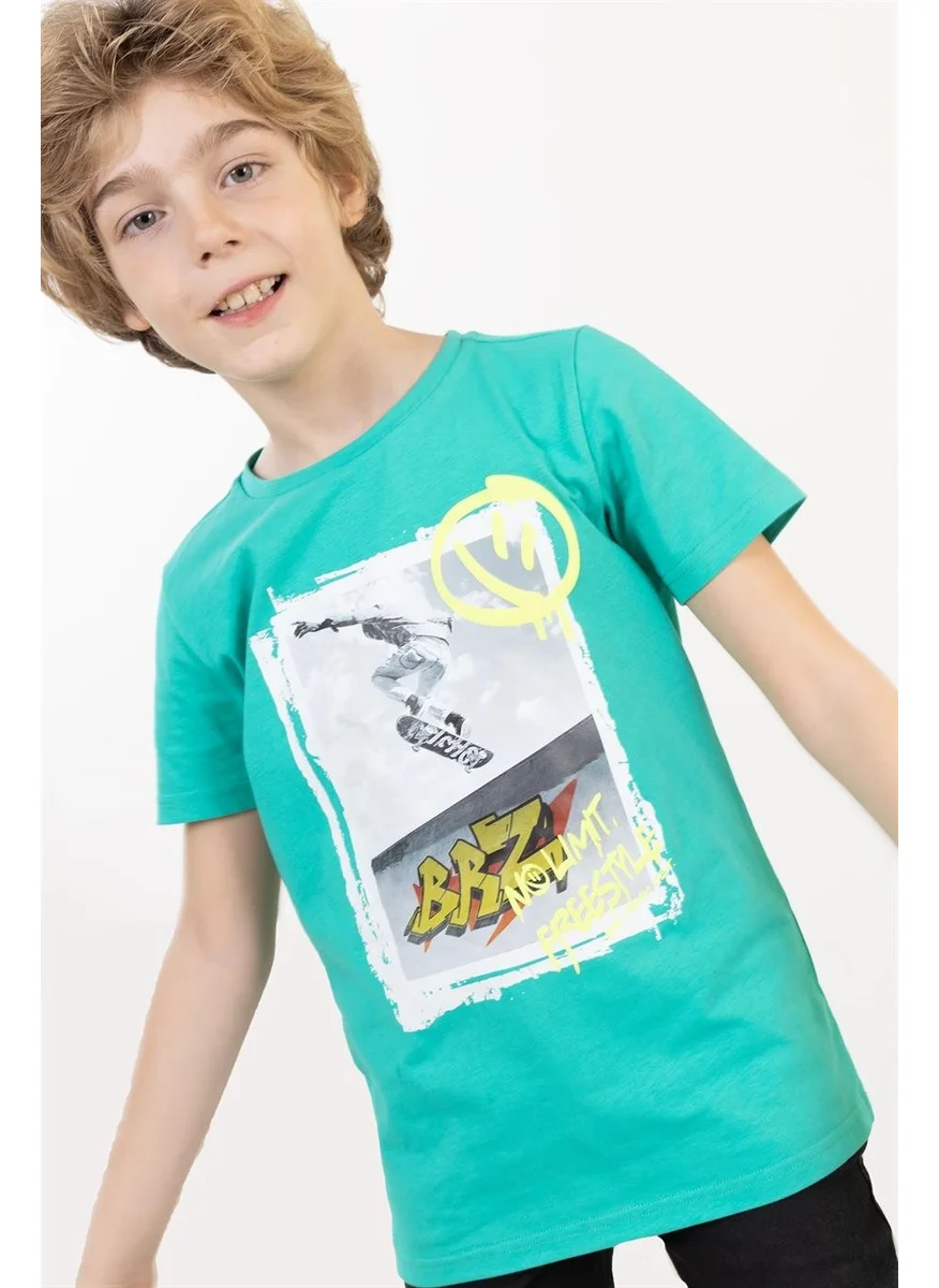 BRZ Collection Boy Printed Short Sleeve T-Shirt