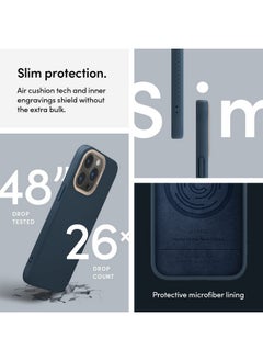 CYRILL CYRILL By Spigen Color Tpu Poly Carbonate Brick Mag Back Cover Compatible For Iphone 13 Pro, Deep Sea, Blue  - Image 5