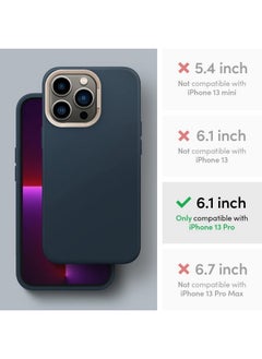 CYRILL CYRILL By Spigen Color Tpu Poly Carbonate Brick Mag Back Cover Compatible For Iphone 13 Pro, Deep Sea, Blue  - Image 2
