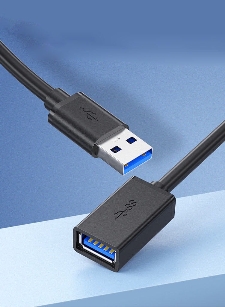 USB 3.0 Extension Cable - 1.5m  A-Male to A-Female Extender Cord - USB Data Cable for Computer, U Disk, Mouse, and Keyboard - Lengthened Connection USB Extension Cable - Image 2