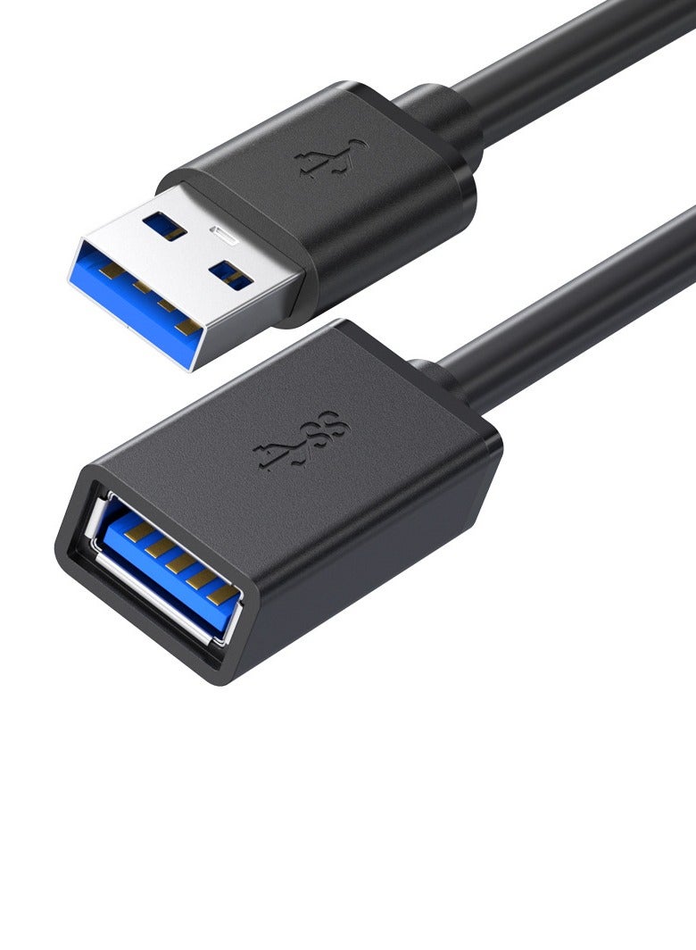 USB 3.0 Extension Cable - 1.5m  A-Male to A-Female Extender Cord - USB Data Cable for Computer, U Disk, Mouse, and Keyboard - Lengthened Connection USB Extension Cable - Image 1