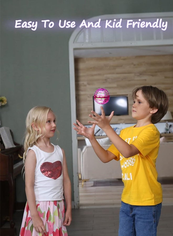 طائرة الكرة الكرة لعبة 2025, الكرة الكونية الكرة اليدوية الصغيرة بدون طيار مع أضواء LED, Hover Orb, المجرة الطيران الدوار, بارد الأطفال لعب للفتيان عمر 6 7 8 9 10 11 12 هدايا البنات, الأحمر - Image 5