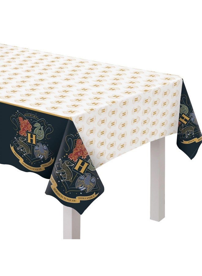 Amscan Harry Potter Hogwarts United Plastic Party Table Cover - 54" x 96" | Multi-color | 1 Pc.