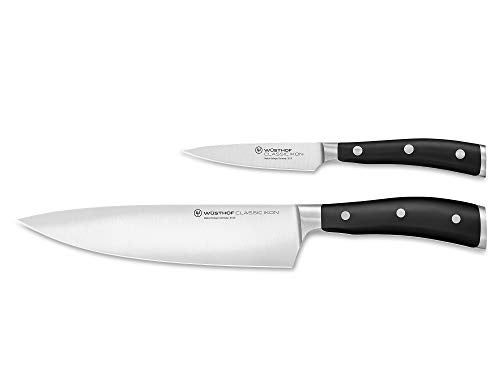 WÃ¼sthof WÜSTHOF Classic IKON 2-Piece Chef's Knife Set, Black - Image 1