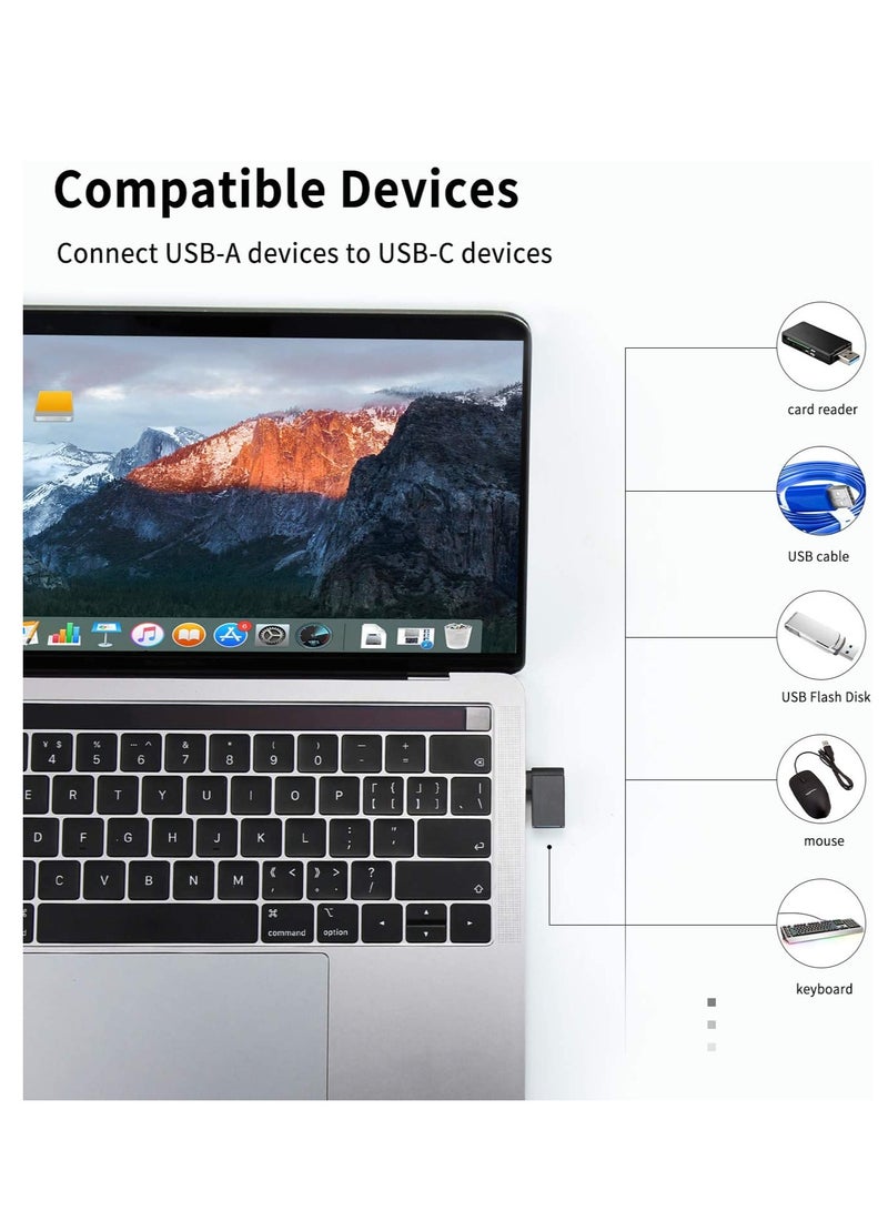 Right Angle USB C to USB Adapter UseBean Aluminum 90 Degree USB C to USB 3.0 Converter Type C OTG for MacBook Pro 2020 for iPad Pro for Samsung Notebook 9 (3 Pack) - Image 3