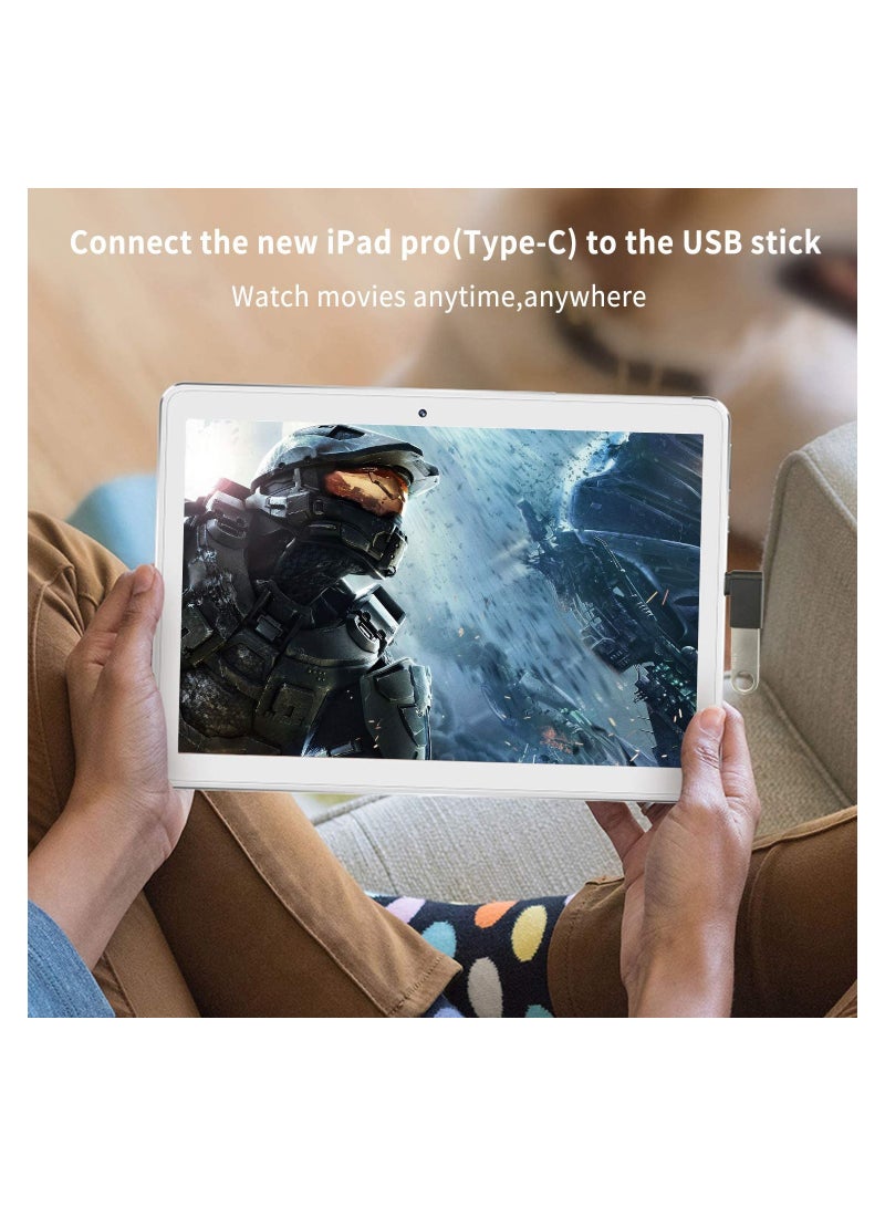 Right Angle USB C to USB Adapter UseBean Aluminum 90 Degree USB C to USB 3.0 Converter Type C OTG for MacBook Pro 2020 for iPad Pro for Samsung Notebook 9 (3 Pack) - Image 4