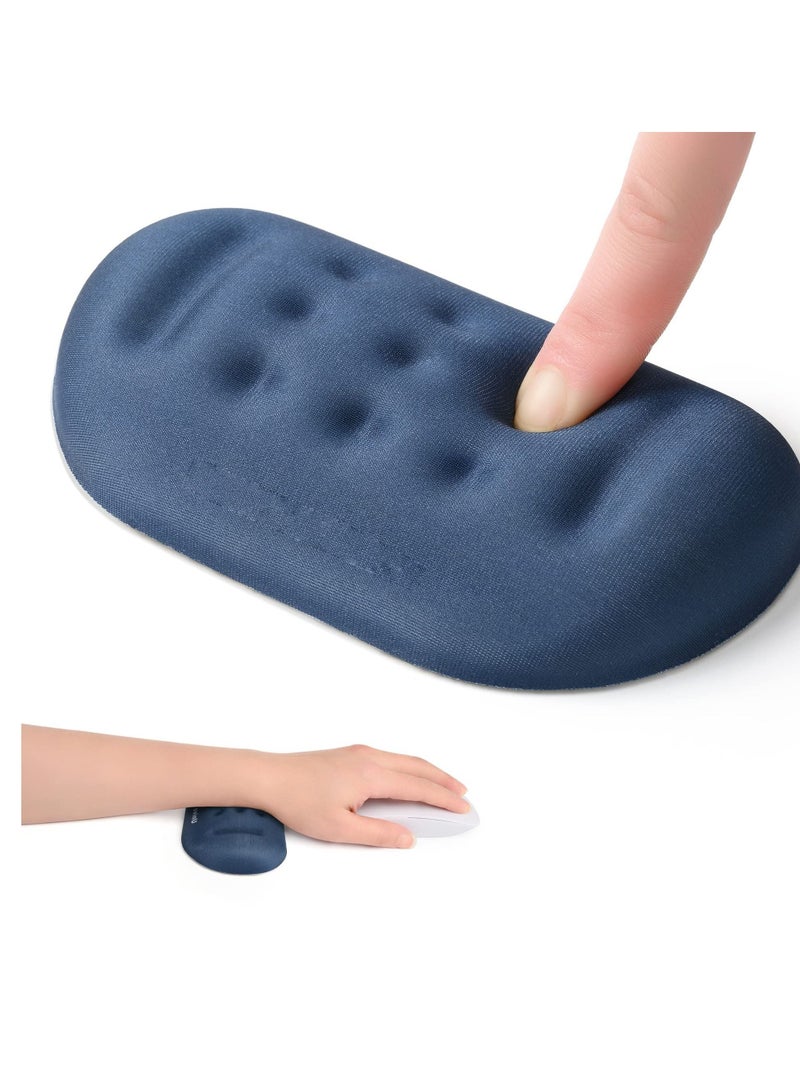 كاست ويف مسند معصم للماوس للمكتب مسند معصم ناعم من الإسفنج الميموري الإسفنجي الناعم للماوس مسند يد مريح لمكتب ألعاب الكمبيوتر المحمول عديم الرائحة قابل للتنفس مع قاع من السيليكون سهل الانزلاق لسهولة الكتابة - Image 1