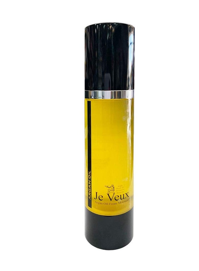 Je Veux New Larger Size... 2.7 oz Organic Moroccan Argan Oil | 100% Pure Ingredients | Oblepicha, Neem Oil & Restorative Mineral Blend | Hydrates & Conditions Scalp | 2.7 Oz Bottle (50 mL)