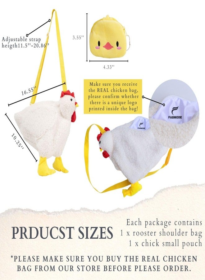 FABMODE Chicken Purse Rooster Bag Adjustable Shoulder Strap (1 Chick Purse) - Image 3