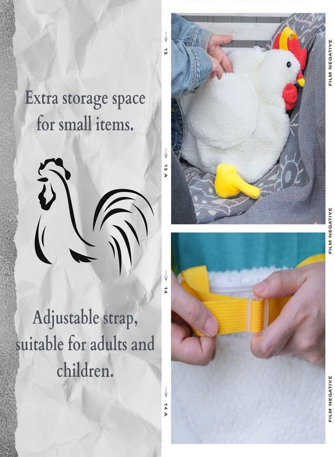 FABMODE Chicken Purse Rooster Bag Adjustable Shoulder Strap (1 Chick Purse) - Image 4