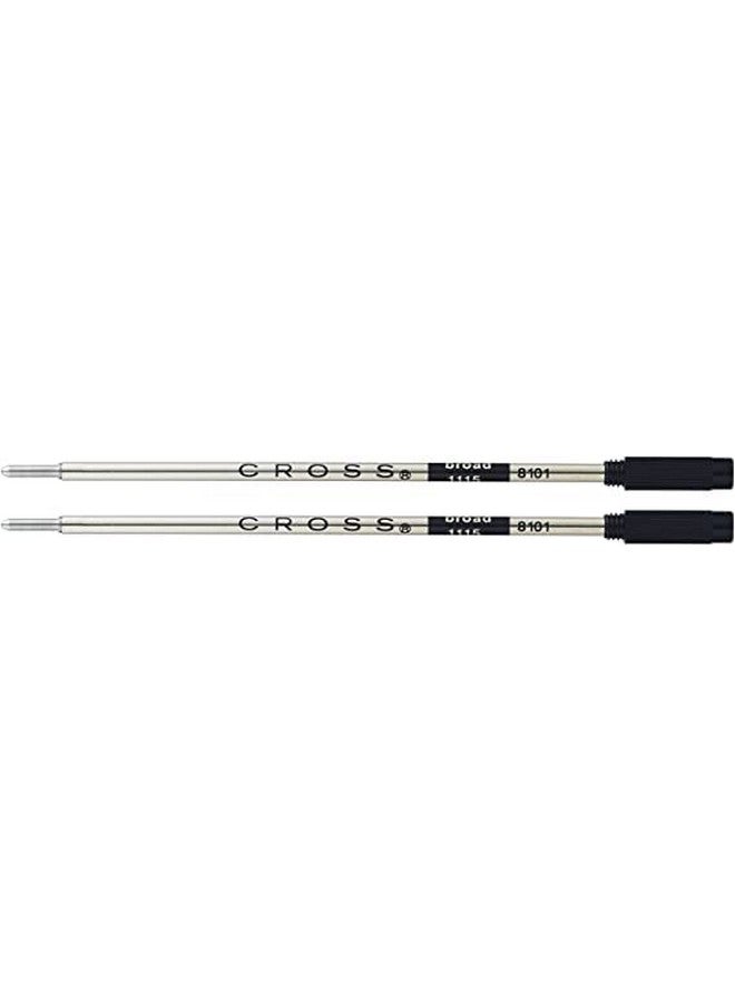 Cross Ballpoint Pen Refill - Black - Broad - Dual Pack - Image 2