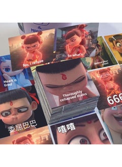 140 ملصقًا من Nezha: ملصقات The Demon Boy Naohai الطرفية، تعبيرات Nezha Ao Bing المضحكة والشعبية - اللون: 140 ورقة مجموعتان من التكرار