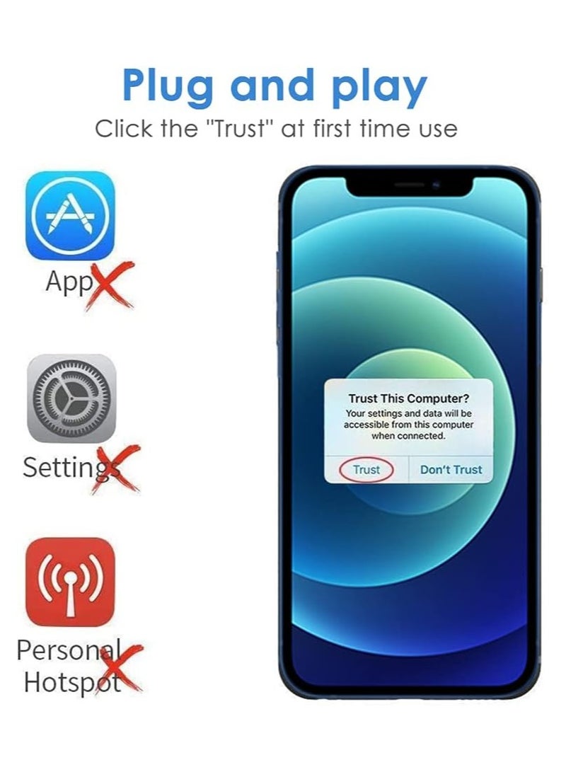 general MFi Certified Lightning Digital AV Adapter iPhone HDMI Adapter to TV HDMI Cable Connector 1080P Sync Screen to TV/HDTV/Monitor/Projector Compatible with iPhone iPad - Image 4