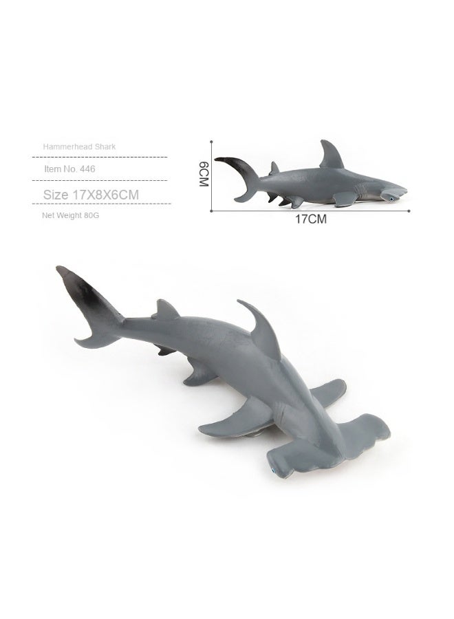 NIBEMINENT Realistic Ocean Life Animal Model Toy - Set of 6 Classic Sharks