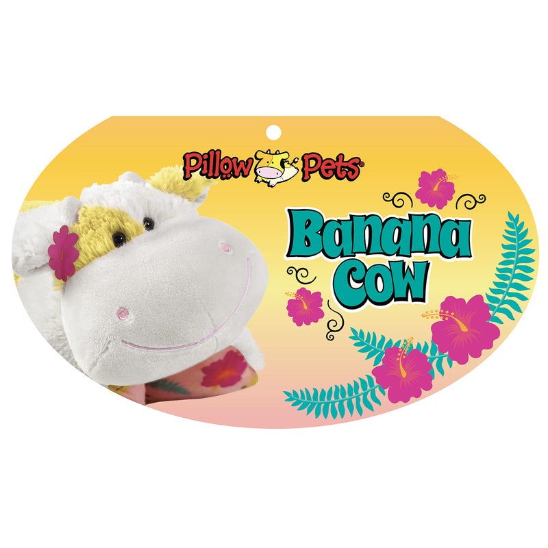 Pillow Pets Sweet Scented Banana Cow Stuffed Animal Plush Toy - Image 4