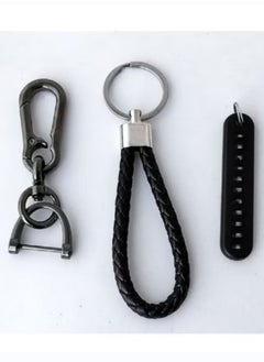Generic Anti lost Phone Number Plate Braided Rope Key Chain  - Image 2
