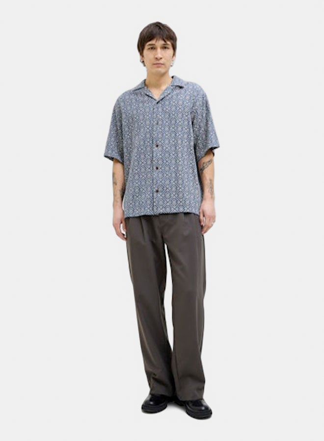 JACK & JONES JACK & JONES Mens Vincent Print Resort Shortsleeve Shirt  - Image 2