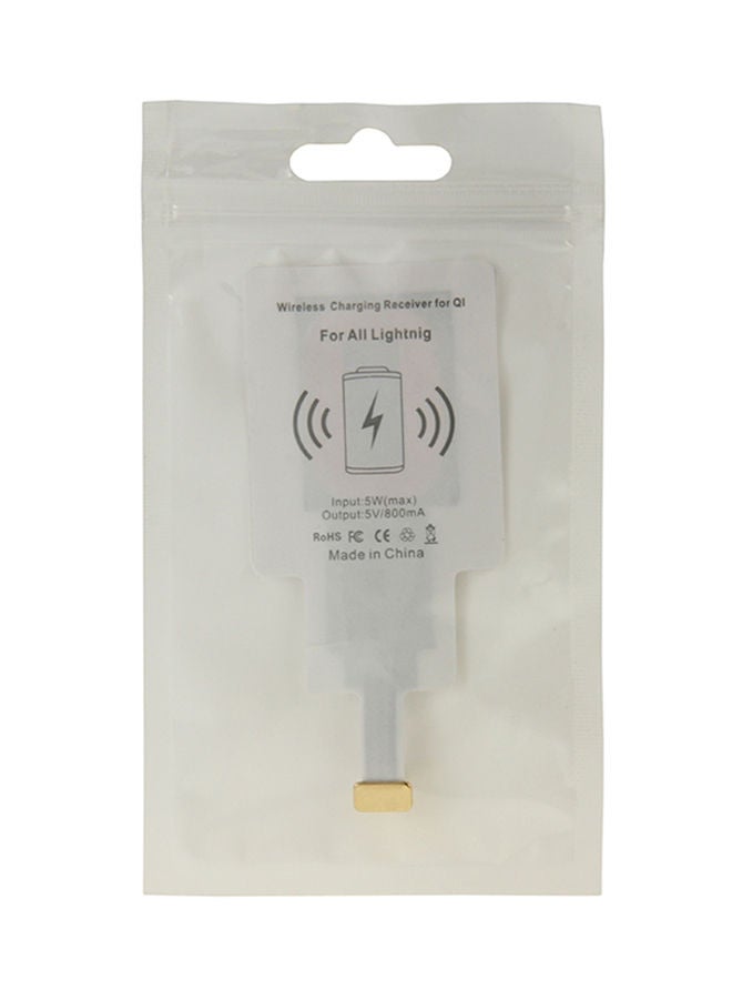 NIBEMINENT Wireless Charging Receiver For Apple iPhone 7 Plus/7/6 Plus/6/5S/5C/5 White - Image 4