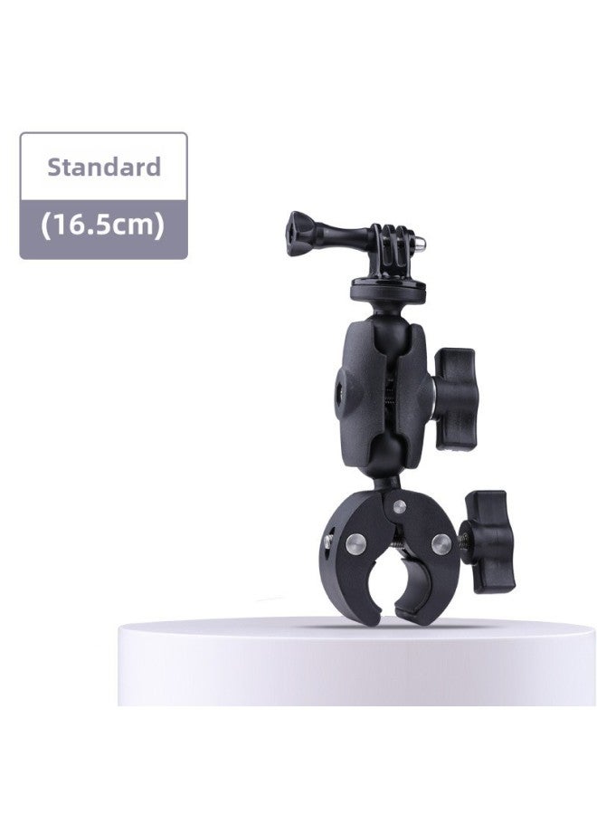 Generic Motorcycle Mobile Phone Bracket Gopro12/10 Accessories Insta360X4 Panoramic Camera Shooting Bracket Navigation-Color:Metal Ball Clip Bracket Short - Image 1