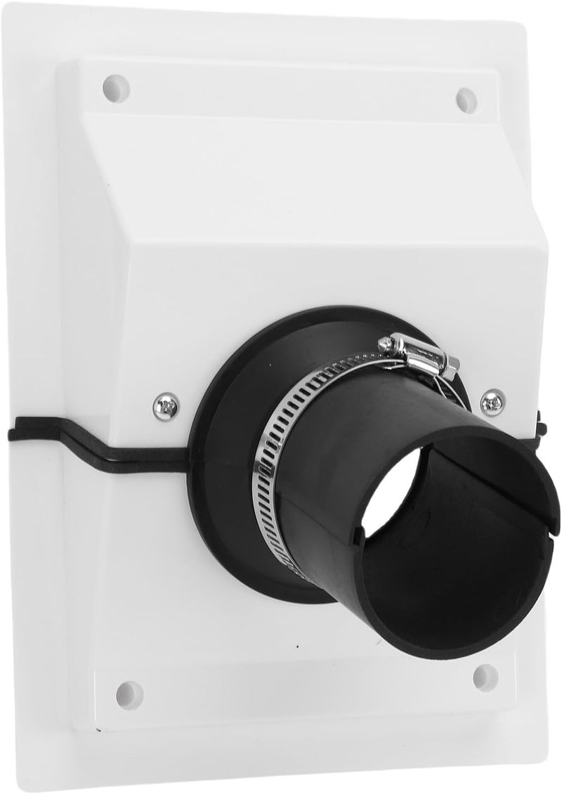 VBESTLIFE HVAC Wall Penetration Line Set Cover Kit, Full Guard Wall Sealing Cover for Outdoor Air Conditioning, Quick and Easy Installation (White) - Image 1