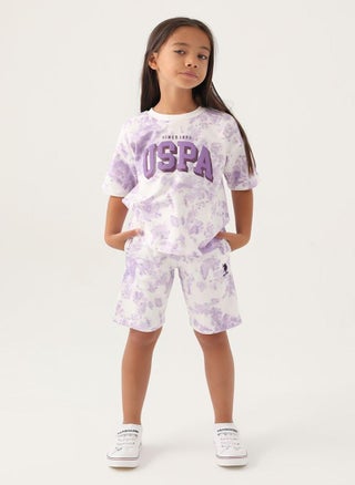 U.S. Polo Assn. Girls Beige-Lavender Bermuda Set - pzsku/Z2D0295EE39413E48B641Z/45/_/1742383913/0a3c841f-829b-443e-86ca-cc69a3cfa238