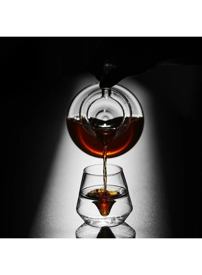 ام اتش دابيلو - ثري بومبار وعاء تقديم قهوة هيل 600 مل مصنوع من زجاج البورسليكات الشفاف مع فوهة تنقيط دقيقة ومقبض مريح - Image 2