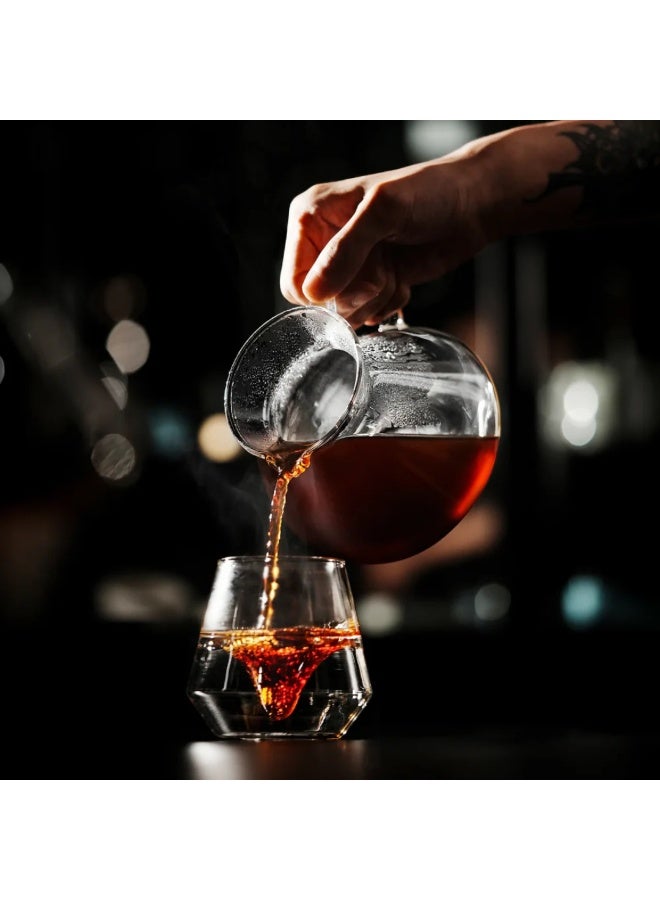 ام اتش دابيلو - ثري بومبار وعاء تقديم قهوة هيل 600 مل مصنوع من زجاج البورسليكات الشفاف مع فوهة تنقيط دقيقة ومقبض مريح - Image 5