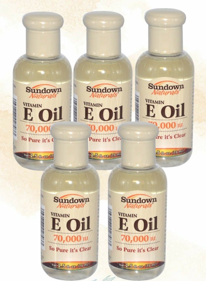 Sundown 5 pieces Moisturizing Vitamin E Oil 75ml - Image 1