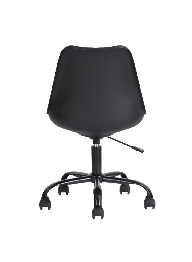 Micasa Adjustable Office Chair Black 18.7 X 34.6 X 20.7 Inch Blokhus Black - Image 3