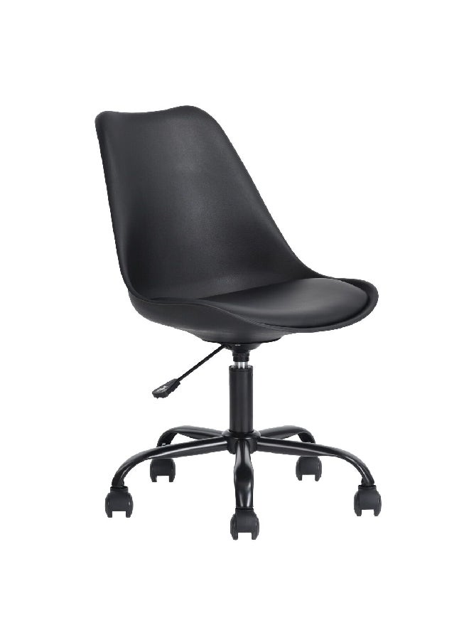 Micasa Adjustable Office Chair Black 18.7 X 34.6 X 20.7 Inch Blokhus Black - Image 2