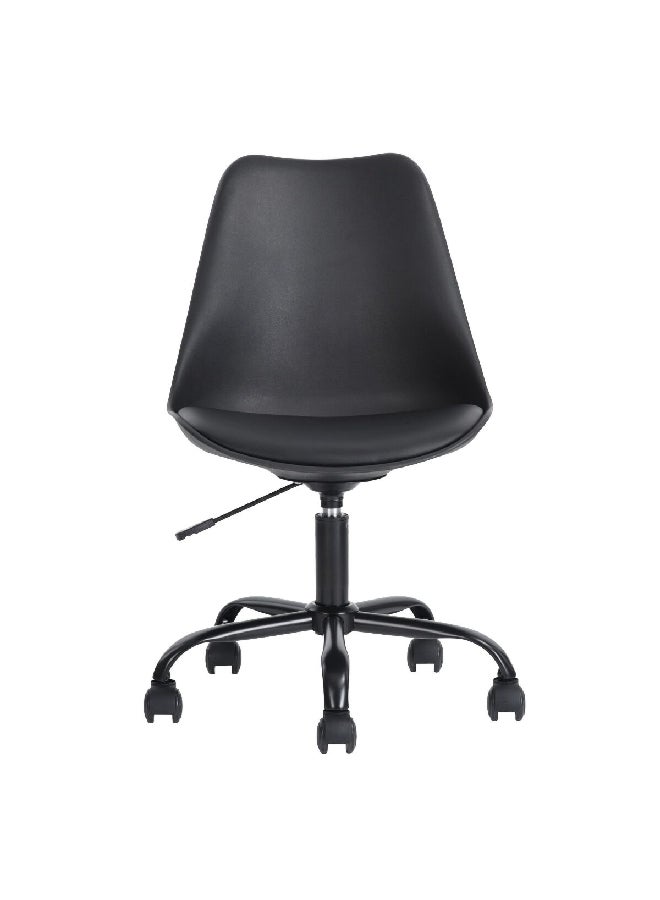 Micasa Adjustable Office Chair Black 18.7 X 34.6 X 20.7 Inch Blokhus Black - Image 1