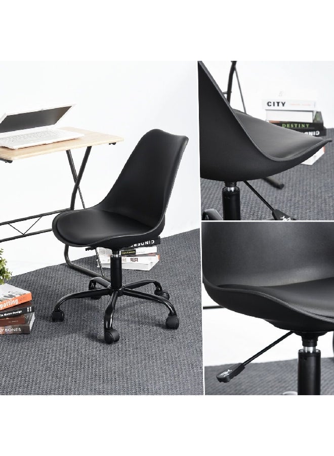 Micasa Adjustable Office Chair Black 18.7 X 34.6 X 20.7 Inch Blokhus Black - Image 4