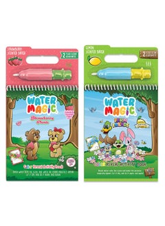 Scentco Water Magic - Scented Reusable Water Reveal Activity Books - No Mess, All Fun (Strawberry Picnic And Farm Friends)  - Image 1