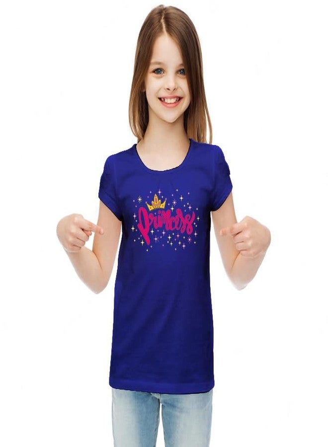 Mott2 Baby Girl's Regular Fit T-Shirt (GRLTEE_NAV_0-1_08_Navy7 - Image 2