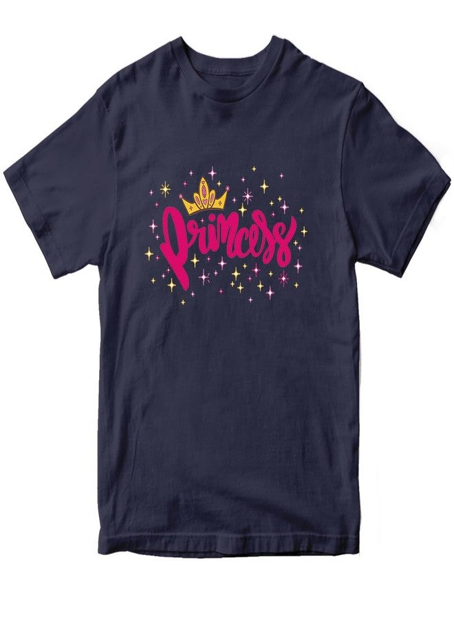 Mott2 Baby Girl's Regular Fit T-Shirt (GRLTEE_NAV_0-1_08_Navy7 - Image 1