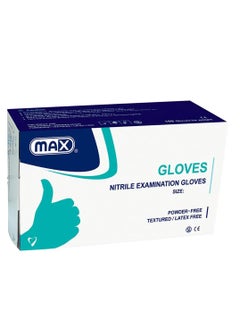 Max Max Nitrile Examination Gloves Powder Large 100's 