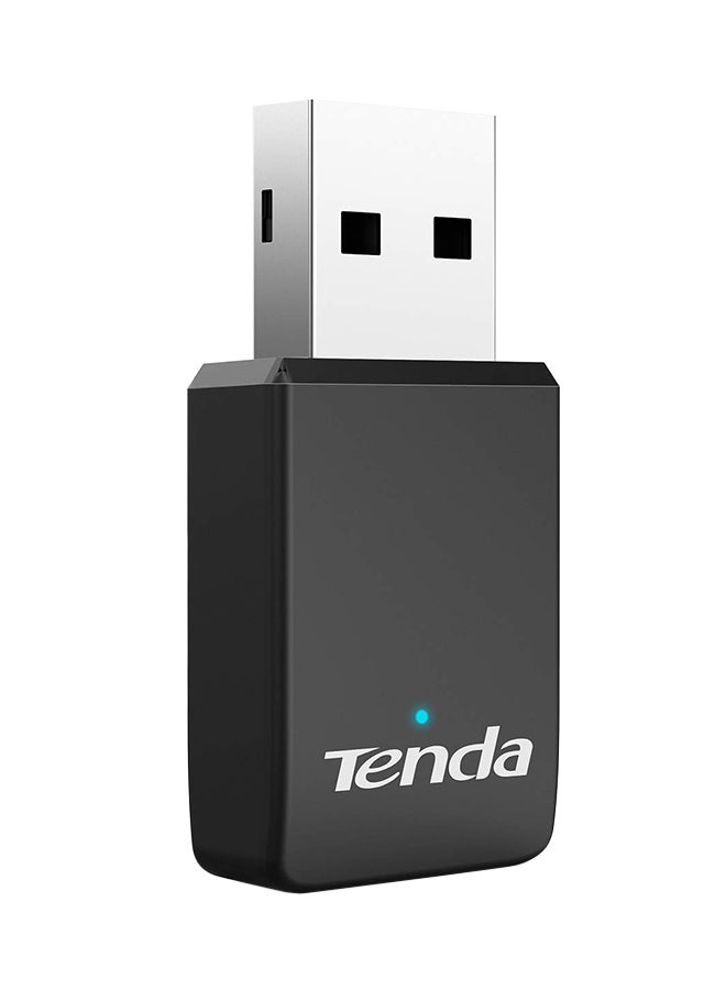 Tenda Dual Band USB WiFi Adapter Black/Silver - Image 1