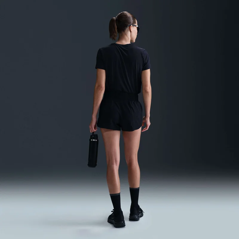 Nike Black Women's One Swoosh Dri-FIT Running Shorts for Women | Best Price UAE