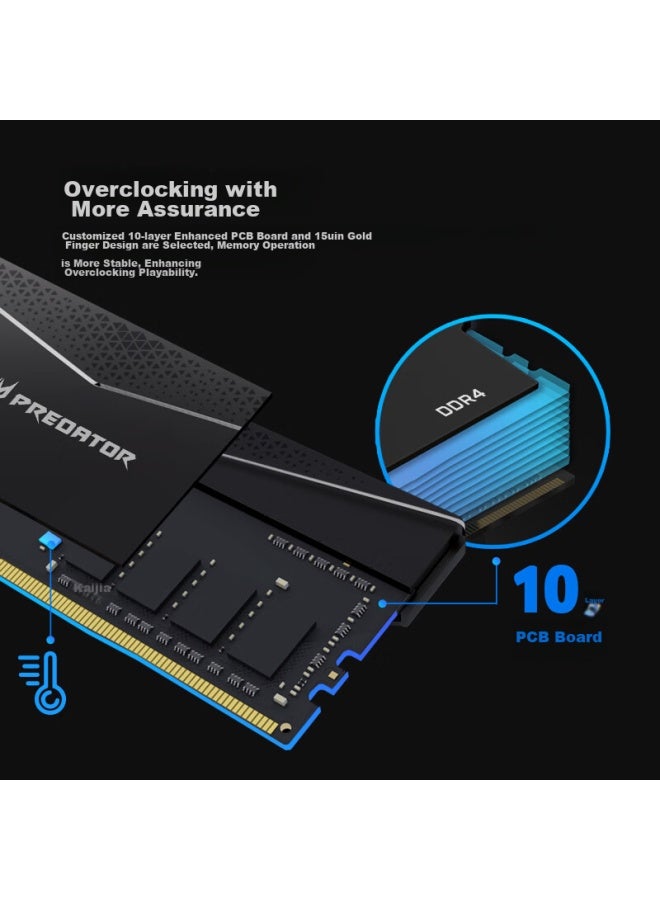 Predator Acer Predator 32gb Kit Ddr4 3600mhz Desktop Memory Module Pallas Series Black Hynix Cjr - Image 3